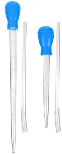 FRCOLOR 2 Pcs Fish Tank Siphon Pump with Extension Tubes Aquarium Water Changer Vacuum Cleaner for Fish and Turtle Tanks Easy Water Removal Tool