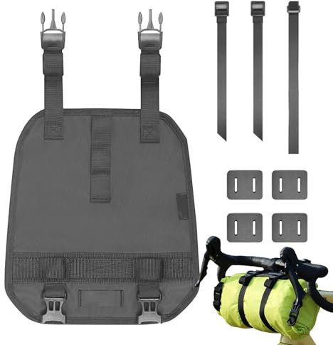 Vuggdt Befestigungssystem für Fahrradtasche, Fahrradlenker Rahmenträger Befestigungsgurte Fahrradzubehör Weiche Pads Multifunktional für Zelte, Schlafsäcke, Gepäck