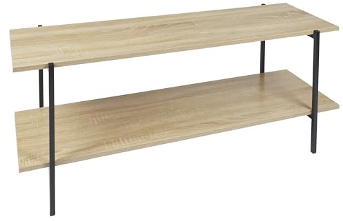 COSMETIC CLUB Nackenkissen für Flugreisen Memory-Schaum Blau | TV-Ständer Loka, 115 cm, aus Holzwerkstoff, modernes Design, Wohnzimmer, Stauraum, robust, braun und schwarz