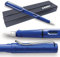 Fountain Pen Lamy Safari - Personalised with Engraving (Italic 1.1mm Nib, Blue)