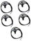 OUNONA 5St -Lenkerschalter schalten -Lichtschalter Scheinwerferschalter 7/8 Scheinwerferschalter Lenkerschalter 7/8 Motorradschalter 7/8 Aluminiumlegierung Black