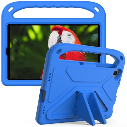 Eabhulie Carcasa para Samsung Galaxy Tab A 10.1 2019 SM-T510/T515 Antigolpes Funda de EVA con Asa y Soporte, Cubierta Ligera y Antideslizante para Niños Azul