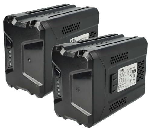 vhbw 2X Akku Ersatz für Stiga SBT 2580 AE, BT 80 Li 5.0, BT 80 Li 4.0, SBT 4080 AE, SBT 2580AE für Rasenmäher (2000mAh 80V Li-Ion, 20 Zellen)