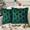 Starnearby 2er Set Kissenbezug Weihnachten 45x45 Weihnachtskissen Weihnachtskissenbezug Flauschige Kissen Weihnachten Kissenbezüge Winter Kissenhülle Weihnachtsdeko Innen (grüner Weihnachtsbaum)