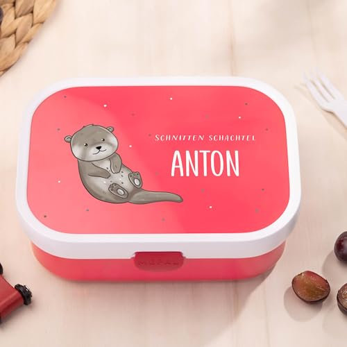 Campus personalisierte Brotdose für Mepal - Geschenke für die Einschulung Mädchen und Junge - Brotdose für Kinder - Brotdose personalisiert - Bento Box mit Trennwänden + Gabel - 750 ml