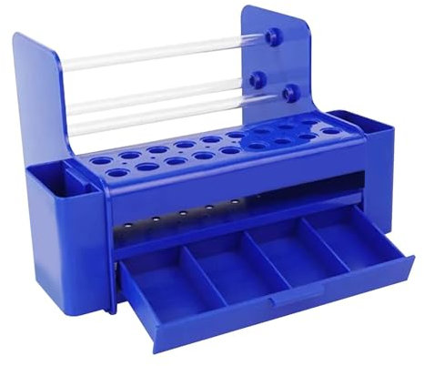 26-Hole Tool Organizer with Drawer | Versatile Repair Tool Box for Screwdrivers and Tweezers | Easy Access Storage Solution for Home, Garage, and Workshop | Tool Management for Projects