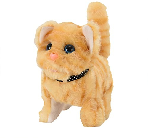 AKTOUR Cactus di Natale Danzante Walk Call Will Move Machine Simulation Peluche Cat Pet Regalo per Bambini Cactus Intelligente (Yellow, One Size)