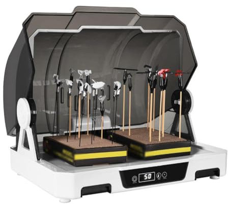 FLNOZAMZ Portable Hobby Model Painting Dryer Booth, Electric Airbrush Drybooth with Adjustable Temperature, Paint Spray Drying Box for Arts Craft