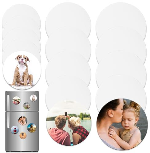 VEINARDYL Sublimations-Magnet-Rohlinge, dekorative Sublimations-Kühlschrankmagnete, 5,6 x 5,6 cm, 6,6 x 6,6 cm, 7,6 x 7,6 cm, Foto-Kühlschrankmagnet für Zuhause, Küche, Ofen, Wand, Tür, Dekoration, 3