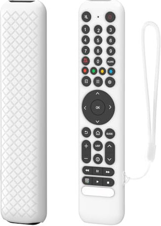 Introti Coque de protection en silicone pour télécommande TCL RC716/RC833 GUB1 (blanc)