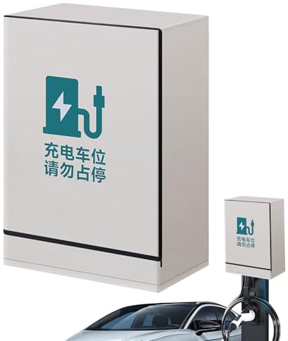 EV -Ladehaufen Regenabdeckung | Ladegerät im Freien | wasserdichte staubdichtere Polyesterabdeckung für Elektrofahrzeugstation oder Hausgarage | UV-resistente Schutzhülle in Silber