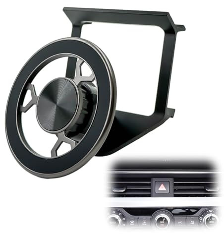 SPTSSWET Handyhalterung Auto für Audi A4 B9 A5 F5 2017-2024 | mit N52 Starker Magnet, 360 Grad Einstellbares, für Magsafe, Kfz Handyhalterung für iPhone 17 16 15 14 13 12 Pro Max
