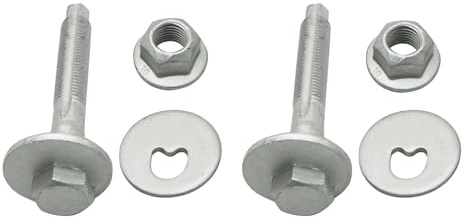 Callume Exzenterschraube Hinterachse Stellschraubensatz Für Querlenker Hinterachse Kompatibel Mit Audi A1 A3 Q3 TT Kompatibel Mit VW Golf Passat Jetta Tiguan Kompatibel Mit Seat WHT000227 1K0501387C