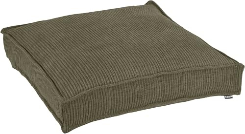 H.O.C.K. Jonny Matratzen- und Palettenkissen - Feiner Cordstoff, (Olive, 60x60x10cm)