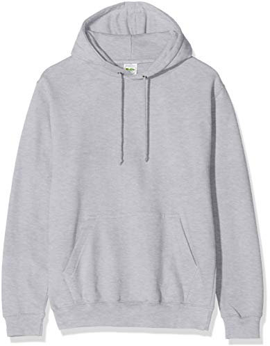 AWDis Men's College Hoodie, Grey (Heather Grey), Small