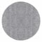 Carpettex Hochflor Teppich 120 cm Rund Hellgrau - Flauschiger Extra Weich und Pflegeleicht - Shaggy Modern Einfarbig Design für Wohnzimmer, Schlafzimmer, Esszimmer und Küche