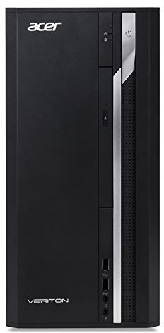 Acer Veriton ES2710G Desktop con Processore Intel Core i3-7100, Ram da 4 GB DDR4, HDD 1000 GB, DVD, Scheda Grafica Intel HD, Tastiera e Mouse USB, Windows 10 Professional, Nero