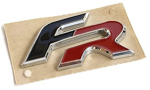 Emblema original de Seat FR para portón trasero, diseño de Fórmula Racing Tuning