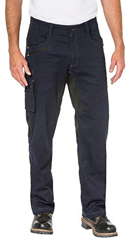 Caterpillar Men's Operator Flex Trouser Work Utility Pants, Navy, 40W x 30L