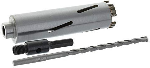 Diamant Bohrkrone Sechskant-Aufnahme und Zentrierbohrer Nutzlänge 180 mm Ø 52 mm Betonbohrkrone Kernbohrer