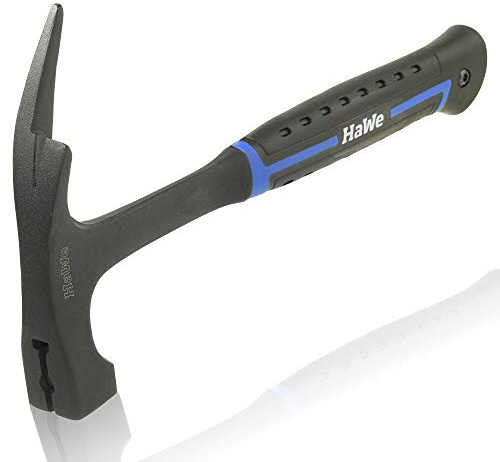 HaWe Profi Latthammer, aus einem Stück geschmiedet, mit Magnet, Zimmermanns-Hammer, Spitzenfabrikat, 850 g