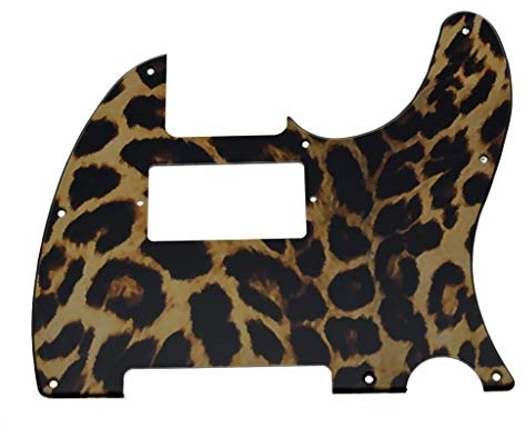 Dopro 8 Hole Tele Guitar 3D Printed plastic Humbucker Pick Guard for modern standard USA/Mexican Fender Telecaster Leopard Stripe