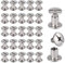 50 Sets Chicago Schrauben, KWOKWEI Buchschrauben Edelstahl 5mm Schraubnieten Gürtel, Binding Schrauben Beiträge Nagel Rivet für Album Buch DIY Lederdekoration Handtaschen 5 mm x 6 mm