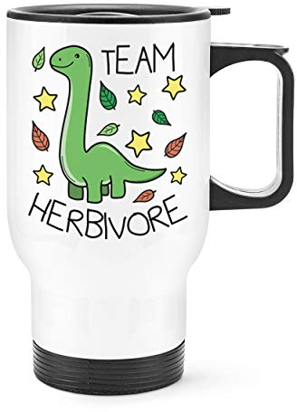 Equipo Herbívoro Dinosaurio Viaje Taza con Mango