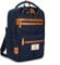 SEVENTEEN LONDON – 12L Laptop-Rucksack für Damen 13 Zoll Mädchen Jungen Schulrucksack Wasserabweisendes Nylon Tagesrucksack in Marineblau & Braun für Universität/Reisen/Herren – 'Wimbledon'