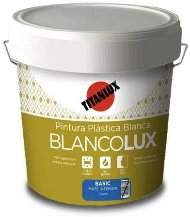 INDUSTRIAS TITAN, S.A. Pintura Plastica Blancolux Interior Mate 5kg