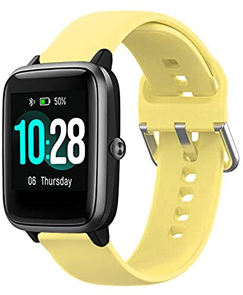 Hoopyeecase ID205L Reemplazo Correa Compatible con LETSCOM, Letsfit, LIFEBEE y Willful Smart Watches. Suave Silicona Deporte Ajustable Reemplazo Pulsera Banda Accesorio for ID205L Smartwatch