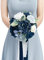 Ling's Moment Künstliche Blumen Weißer Brautjungfernstrauß, Weiße & Salbei Hochzeitsblumensträuße für Brautjungfern, 7 Zoll Brautsträuße für Brautjungfern, Hochzeit, Zeremonie, Jubiläum, etc