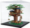 Nynelly Vitrine pour Collection, Vitrine Acrylique pour Figurine, Assembler Boîte Acrylique Transparente Rangement De Vitrine Antipoussière avec Base,17.7x17.7x17.5, Noir