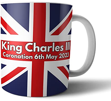 AK Giftshop King Charles III Coronation Union Jack Mug