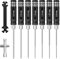 Craznick Set di utensili per cacciavite esagonale RC 0,9 mm, 1,27 mm, 1,3 mm, 1,5 mm, 2,0 mm, 2,5 mm, 3,0 mm, kit di cacciaviti a brugola esagonale e kit di strumenti chiave per auto RC