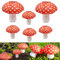6 Stück Pilzpapierlaternen 3D Pilzform hängende Papierlaterne faltbare Ornament Papierlaternen Dekorationen für Babyparty Wald Dschungel Wunderland Thema Geburtstag Party Hochzeit Garten Dekoration