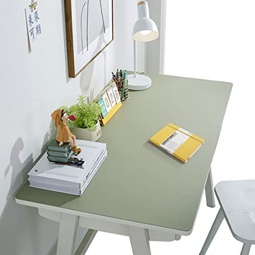 CIEEIN CIEHT PU PVC Tischmatten Mauspads Tischunterlage Tischmatte Schreibunterlagen Thickness 2mm Bürobedarf Laptop Wasserdicht One-seitig Grün 60x140cm