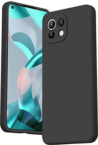 AK Kompatibel mit Xiaomi Mi 11 Lite 5G/Mi 11 Lite 4G/Mi 11 Lite 5G NE Hülle Silikon Handyhülle mit Microfiber Stoßfeste Schutzhülle Hülle für Xiaomi Mi 11 Lite