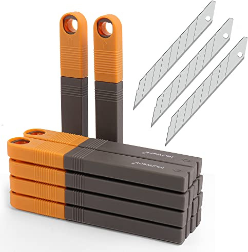MulWark 100 Ersatzklingen 9MM 30° Snap-Off - Mehrzweck scharfe Präzision Cuttermesser Klinge für Universal einziehbaren Schneidemesser
