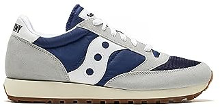 Saucony Jazz Original Vintage Herren Sportschuhe, Grey Navy, 43 EU