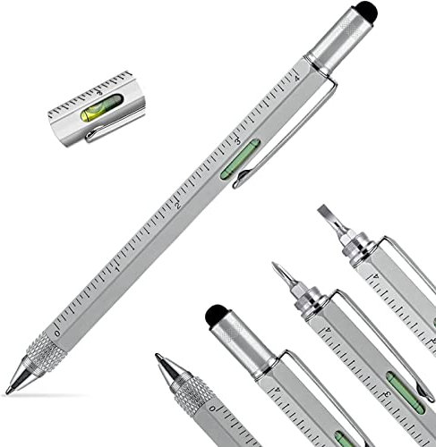6 in 1 Multi Tool Pen Spirit Level Screwdriver Ruler DIY Gadget Men Women Gift Dad Mum Her Him