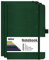 Mlife 3Pack A6 Klein Journal Notizbuch, 192 Seiten, A6 Notizbücher Mini Hardcover mit elastischem Verschlussband und Falttasche (Grün)…