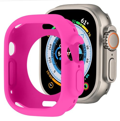 BOTOMALL Custodia protettiva compatibile con Apple Watch Ultra 3 (2025)/Ultra 2/Ultra 49 mm, in morbido TPU, flessibile, sottile, leggera, protettiva per iWatch [nessuna protezione per lo schermo