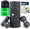 Faszienrolle Set mit 3D-Texturmassage, Enthält Anweisungen und Poster in Deutscher Sprache Tragetasche, Yoga Faszien Set mit Faszienball Faszienrolle Klein Duoball