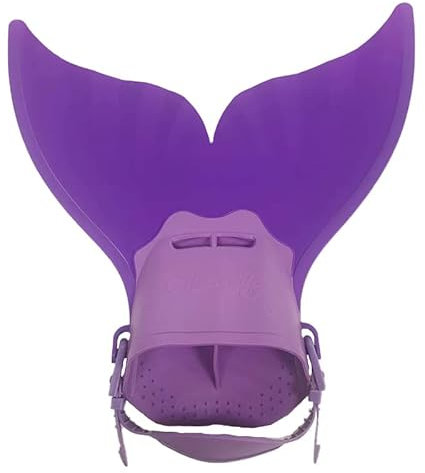 Aletas de Buceo Aletas de natación Aletas de Sirena Pies de Buceo Monofin Cola de Ballena Aletas de Silicona Accesorios de Equipo de natación ( Color : SKU-02-Purple , Size : 18x40CM )