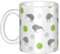 Tasse, Keramiktasse, Kaffeetasse, Teetasse, geeignet für Küche, Restaurant, Büro, 330 ml,Nahtlose Muster Aquarell Kiwi Vogel Kiwi Wildtier Kiwi Wildtier Natur Kiwi
