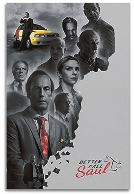 ONZS Poster Better Call Saul, klassisches Film- und Fernsehposter, Album, Poster, Jugendzimmer, Wanddekoration, 30 x 45 cm, ungerahmter Stil