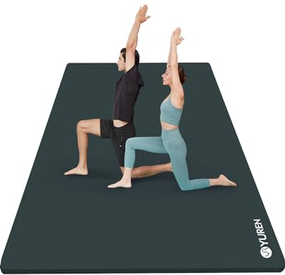 RYTMAT Fitnessmatte XXL Yoga Matte Dick 2cm Sportmatte NBR Extra-dick 200×130cm Gymnastikmatte Trainingsmatte für Zwei Personen Home Gym Pilates Yoga Fitness