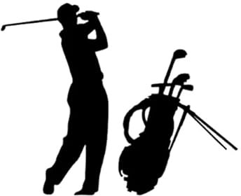 15.1x12.3CM Golf Sport Decor Auto Aufkleber Vinyl Silhouette Zubehör Bewegung Motorrad Fahrrad Dreirad Kühlschrank Toilette Spielzimmer Küche Abziehbild Dekoration Aufkleber