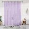Barossa Design innerer Duschvorhang, transparent, lavendelfarben, PEVA, strapazierfähig, mit 6 Magneten und Metallösen, 182,9 x 182,9 cm, wasserdichte Vorhänge für Badezimmer